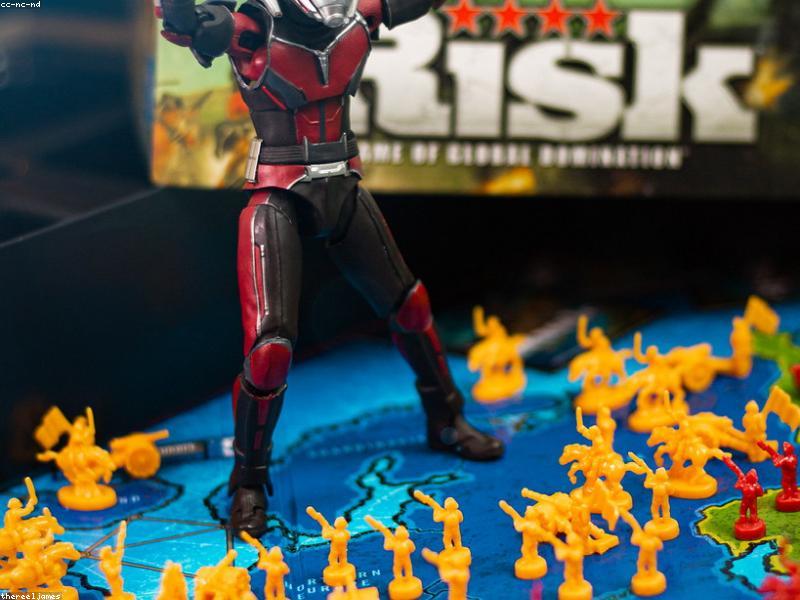 Ant-Man movie poster with Paul Rudd in miniature size