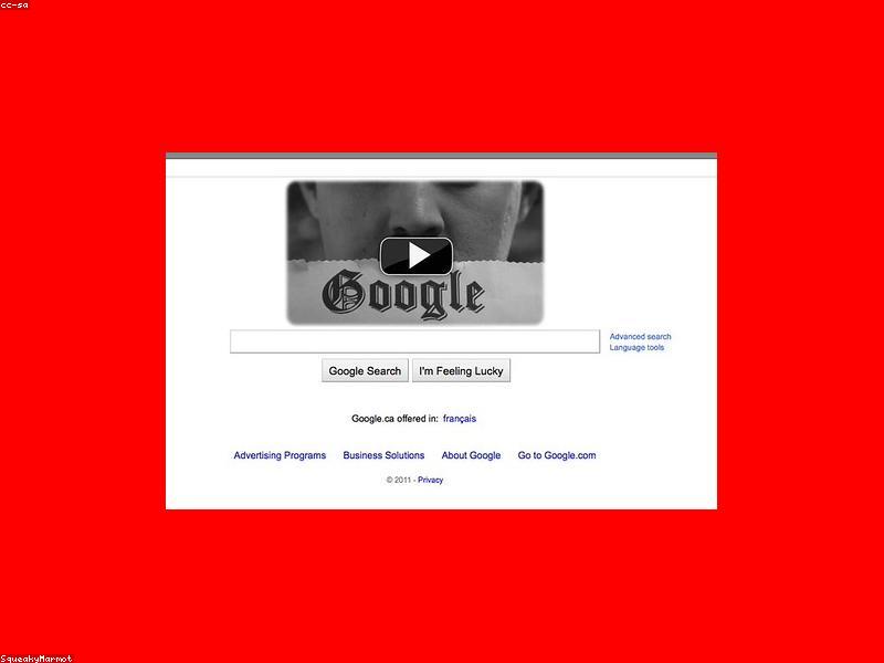 Google search bar on a laptop screen